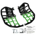 DURAFORCE For Kawasaki KFX450R 2008-2015 Nerf Bars Pro Peg Heel Guard Black Nerf Green Net