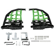 DURAFORCE For Kawasaki KFX450R 2008-2015 Nerf Bars Pro Peg Heel Guard Black Nerf Green Net