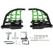 DURAFORCE For Kawasaki KFX450R 2008-2015 Nerf Bars Pro Peg Heel Guard Black Nerf Green Net