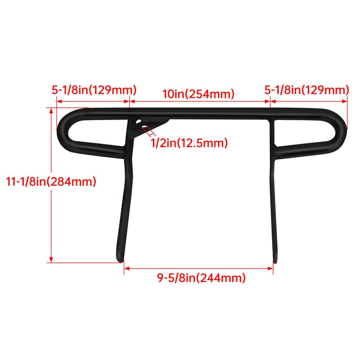 DURAFORCE For Yamaha Raptor 660 660R 2001-2005 / YFZ450 Rear Wide Bumper Grab Bar Black