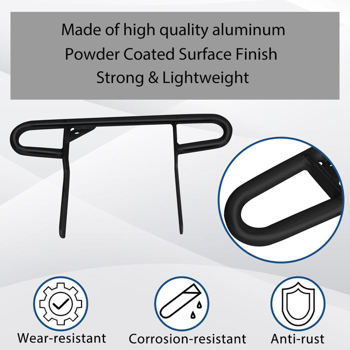 DURAFORCE For Yamaha Raptor 660 660R 2001-2005 / YFZ450 Rear Wide Bumper Grab Bar Black