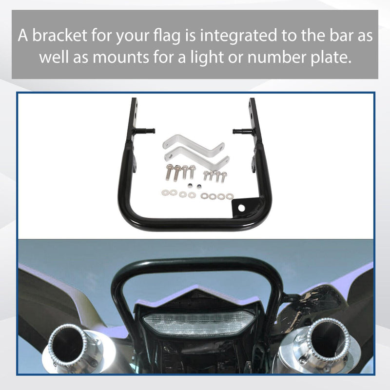 DURAFORCE For Yamaha Raptor 700 700R YFM700 YFM700R 2006-24 Grab Bar Rear Bumper Aluminum