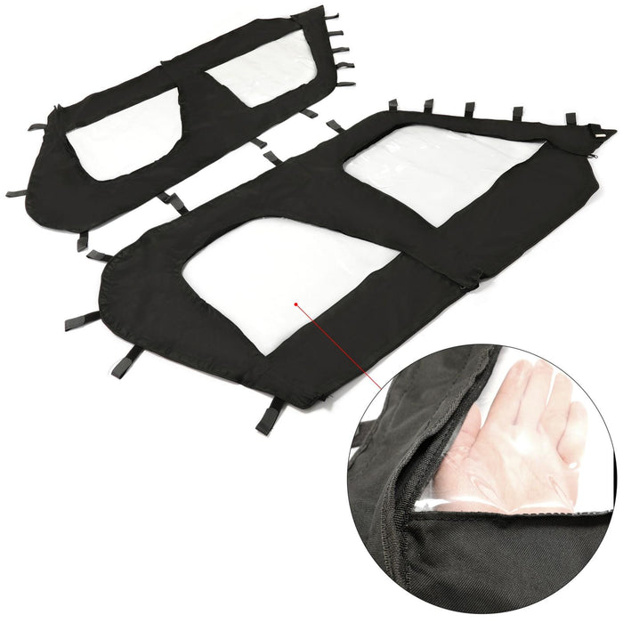 DURAFORCE Soft Doors Cab Enclosure Set For 2012-2022 Kawasaki Teryx4 4 seat UTV models