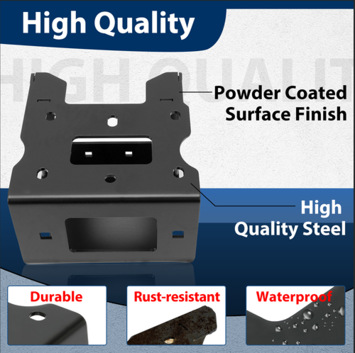 DURAFORCE For Polaris Sportsman 400 450 500 550 570 800 850 ATV Winch Mount Plate Brackets