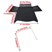 DURAFORCE For 86-94 Suzuki Samurai Soft Top 98515 & Zippered Windows w/ Steel Support Bow