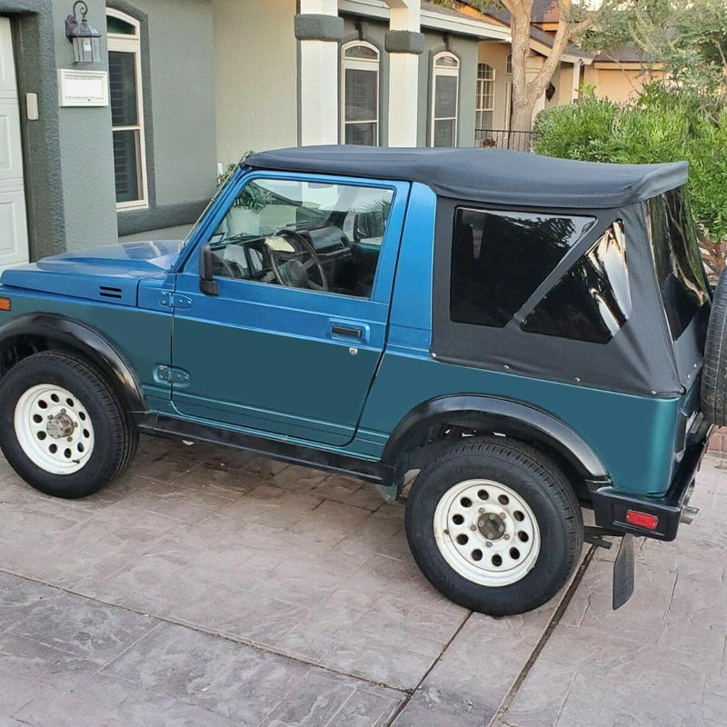 DURAFORCE For 86-94 Suzuki Samurai Soft Top 98515 & Zippered Windows w/ Steel Support Bow