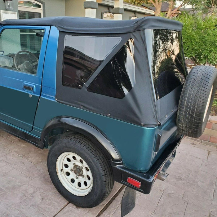 DURAFORCE For 86-94 Suzuki Samurai Soft Top 98515 & Zippered Windows w/ Steel Support Bow