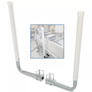 DURAFORCE 2PCS Boat Trailer 40" Zinc-Plated Guide On Post PVC Poles For Sailboat Trailer