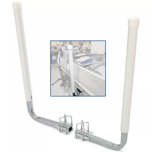 DURAFORCE 2PCS Boat Trailer 40" Zinc-Plated Guide On Post PVC Poles For Sailboat Trailer