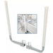 DURAFORCE 2PCS Boat Trailer 40" Zinc-Plated Guide On Post PVC Poles For Sailboat Trailer