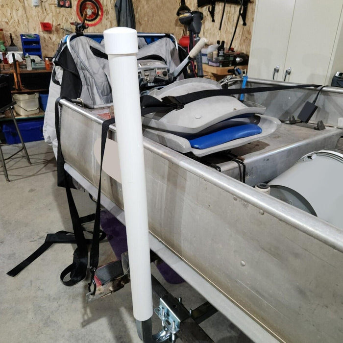 DURAFORCE 2PCS Boat Trailer 40" Zinc-Plated Guide On Post PVC Poles For Sailboat Trailer