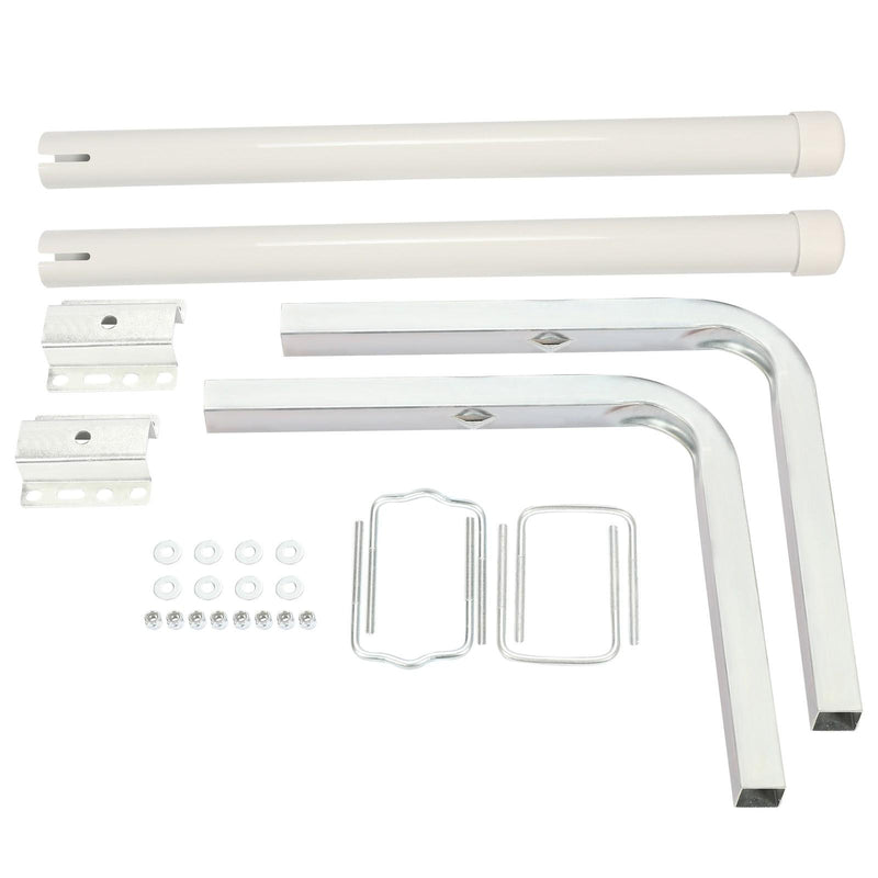 DURAFORCE 2PCS Boat Trailer 40" Zinc-Plated Guide On Post PVC Poles For Sailboat Trailer