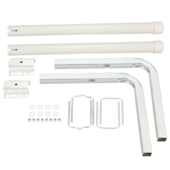 DURAFORCE 2PCS Boat Trailer 40" Zinc-Plated Guide On Post PVC Poles For Sailboat Trailer