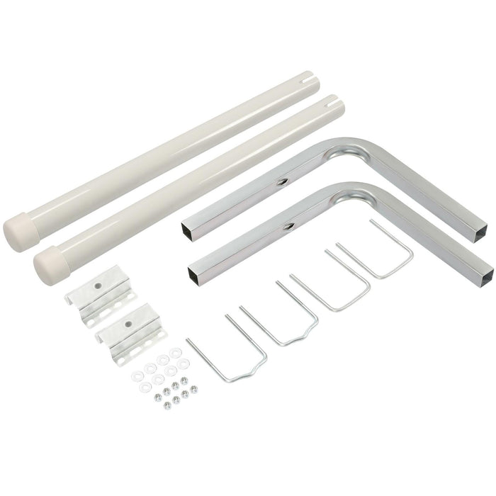 DURAFORCE 2PCS Boat Trailer 40" Zinc-Plated Guide On Post PVC Poles For Sailboat Trailer