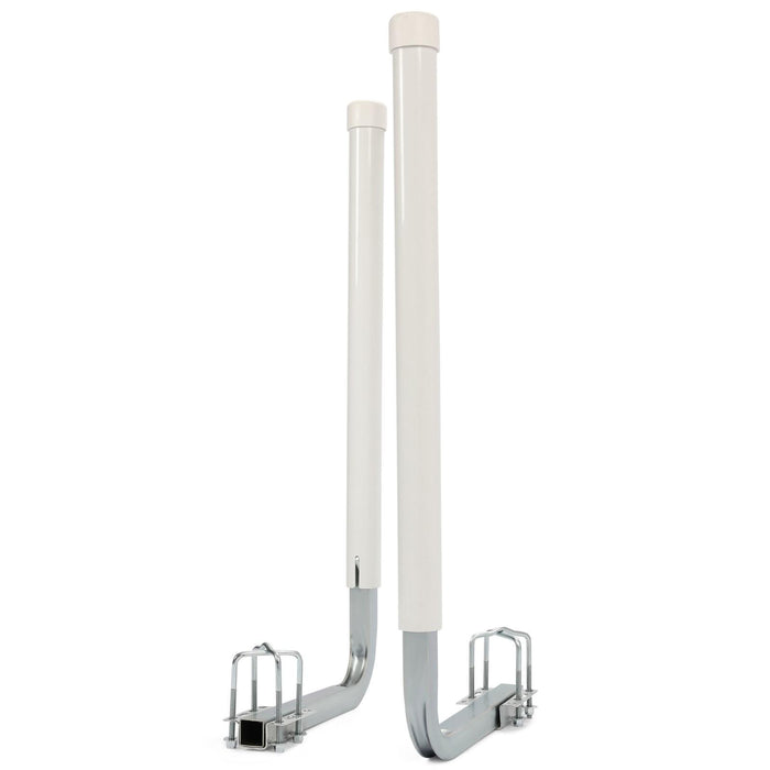 DURAFORCE 2PCS Boat Trailer 40" Zinc-Plated Guide On Post PVC Poles For Sailboat Trailer