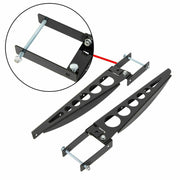DURAFORCE RV 4'' Square Rear Bumper Mounted Cargo Box Generator Tray Support Arms Bracket