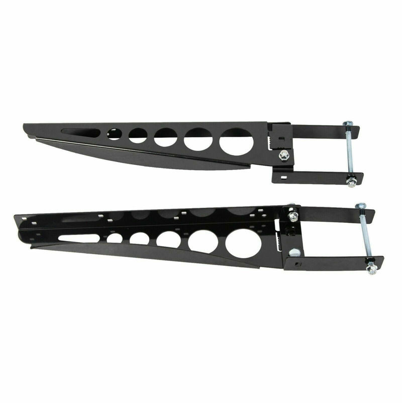 DURAFORCE RV 4'' Square Rear Bumper Mounted Cargo Box Generator Tray Support Arms Bracket
