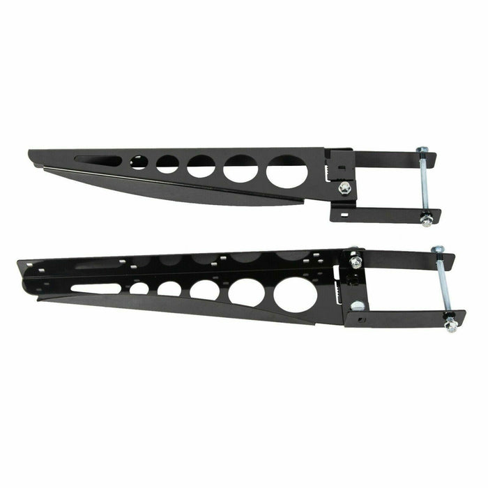 DURAFORCE RV 4'' Square Rear Bumper Mounted Cargo Box Generator Tray Support Arms Bracket