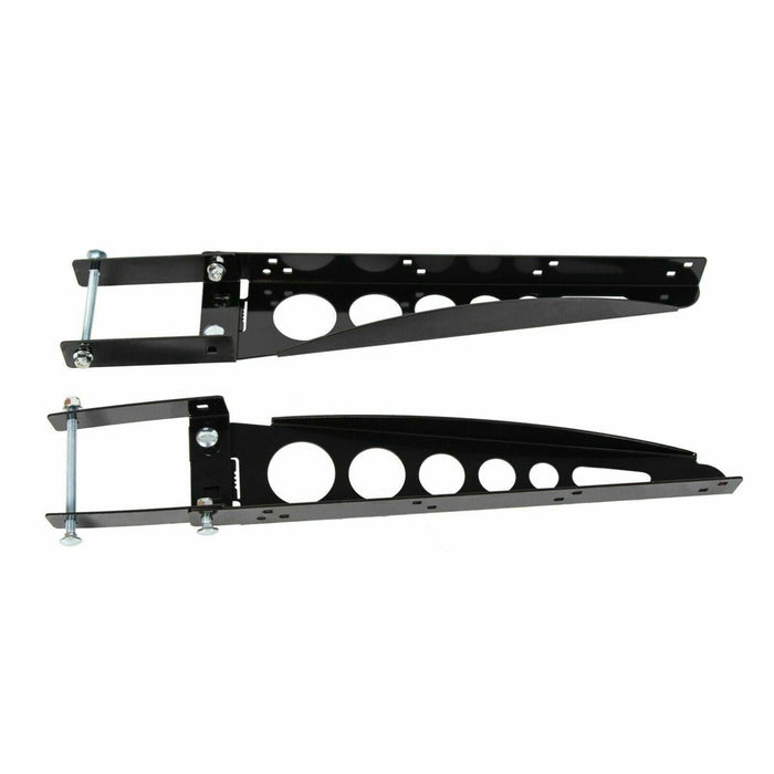 DURAFORCE RV 4'' Square Rear Bumper Mounted Cargo Box Generator Tray Support Arms Bracket