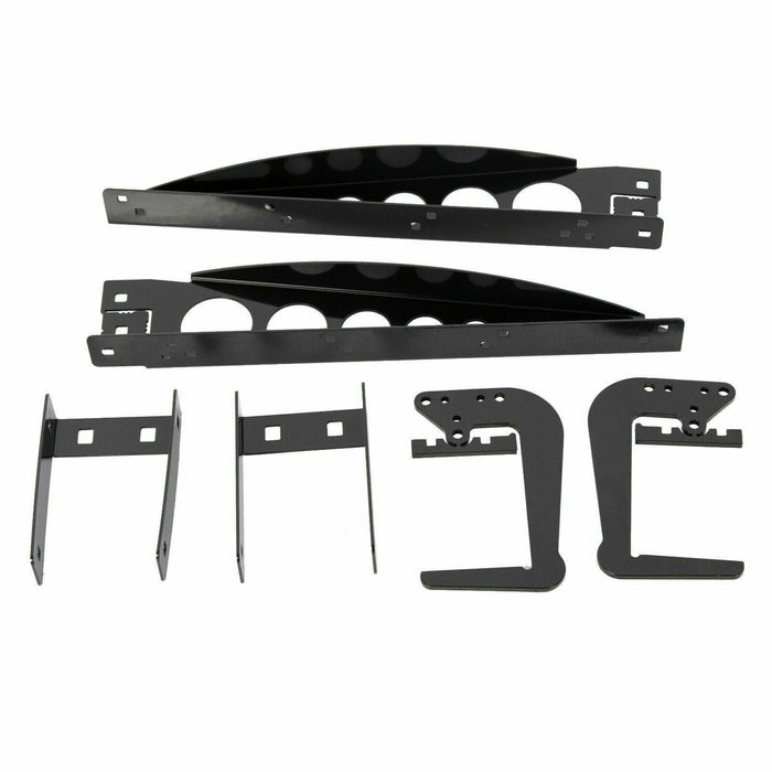 DURAFORCE RV 4'' Square Rear Bumper Mounted Cargo Box Generator Tray Support Arms Bracket