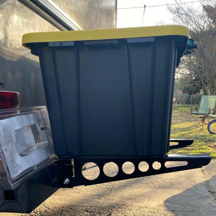 DURAFORCE RV 4'' Square Rear Bumper Mounted Cargo Box Generator Tray Support Arms Bracket