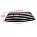 DURAFORCE For 2008-2023 Dodge Challenger Rear Window Louvers Scoops Windshield Sun Shade