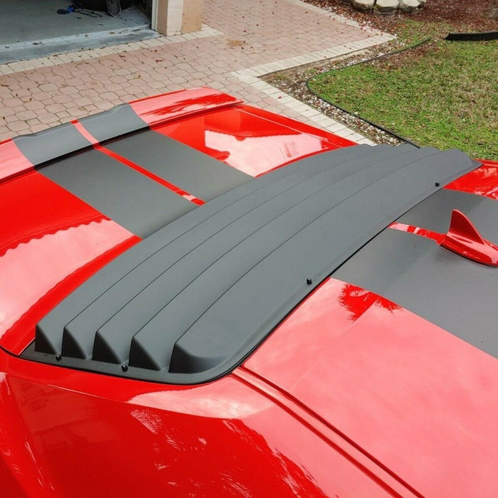 DURAFORCE For 2008-2023 Dodge Challenger Rear Window Louvers Scoops Windshield Sun Shade