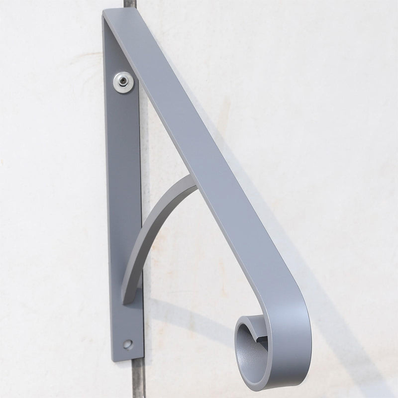 DURAFORCE Steel Grab Rail Handrail Railing for 1-2 Steps Wall Mount Hand Rail Bar