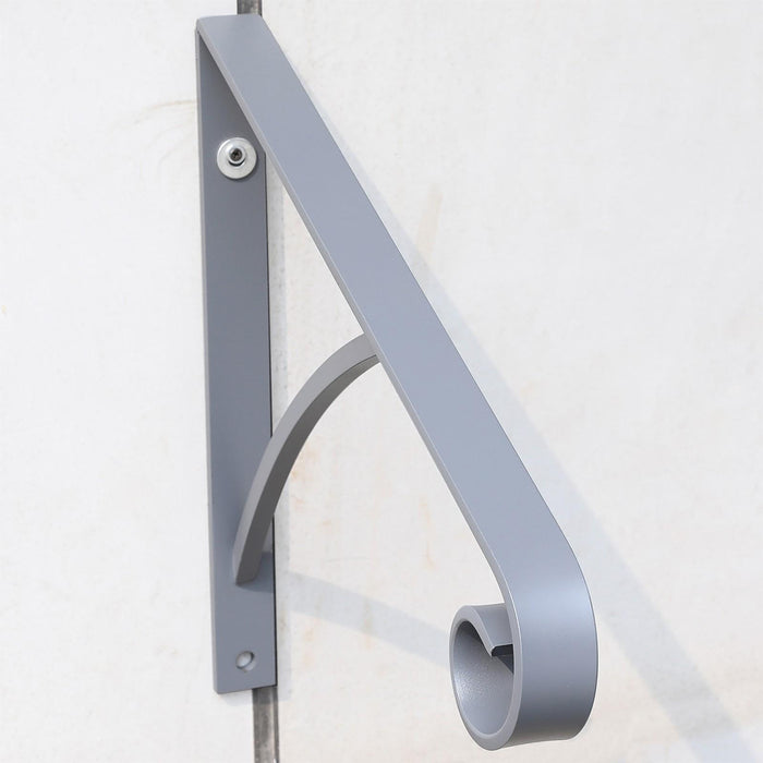 DURAFORCE Steel Grab Rail Handrail Railing for 1-2 Steps Wall Mount Hand Rail Bar