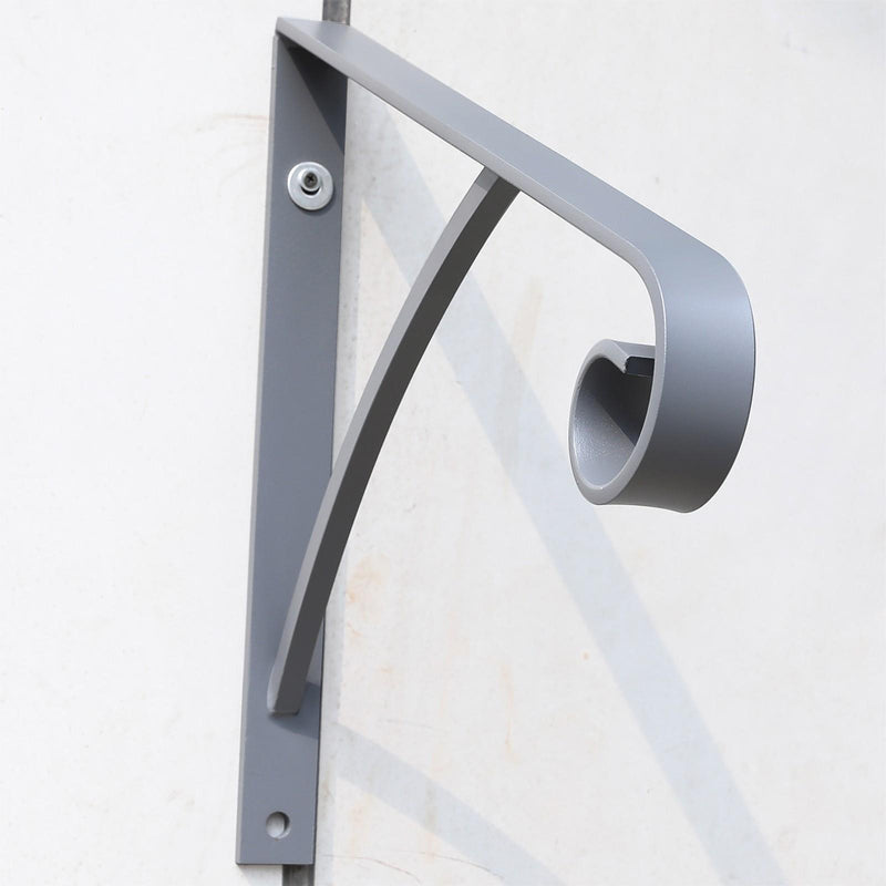 DURAFORCE Steel Grab Rail Handrail Railing for 1-2 Steps Wall Mount Hand Rail Bar