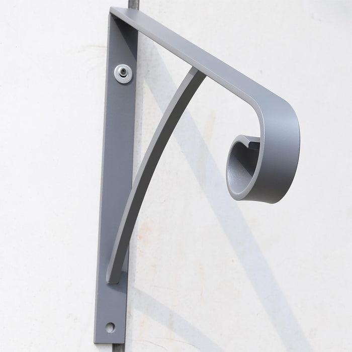 DURAFORCE Steel Grab Rail Handrail Railing for 1-2 Steps Wall Mount Hand Rail Bar