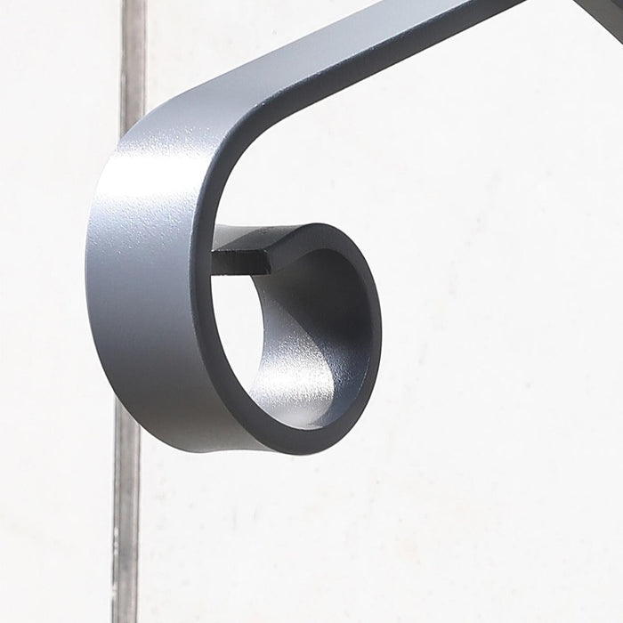 DURAFORCE Steel Grab Rail Handrail Railing for 1-2 Steps Wall Mount Hand Rail Bar