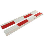 DURAFORCE 24"x3" Mud Flap Hanger Reflector Plates W/Reflective Tape For Truck Trailer