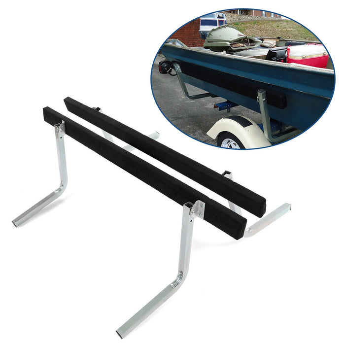 DURAFORCE Boat Trailer Bunk Board Guide-On 5' Feet Rail Makes Loading Boat w/Brackets Kit