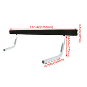 DURAFORCE Boat Trailer Bunk Board Guide-On 5' Feet Rail Makes Loading Boat w/Brackets Kit