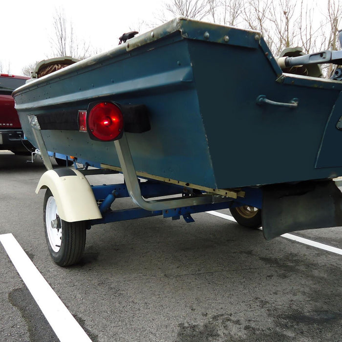 DURAFORCE Boat Trailer Bunk Board Guide-On 5' Feet Rail Makes Loading Boat w/Brackets Kit