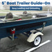 DURAFORCE Boat Trailer Bunk Board Guide-On 5' Feet Rail Makes Loading Boat w/Brackets Kit
