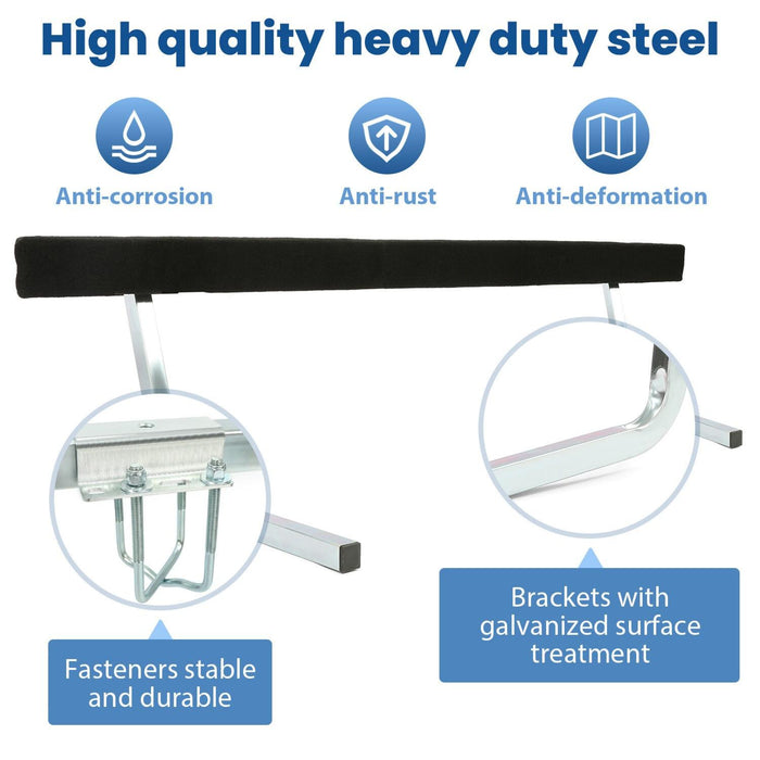 DURAFORCE Boat Trailer Bunk Board Guide-On 5' Feet Rail Makes Loading Boat w/Brackets Kit