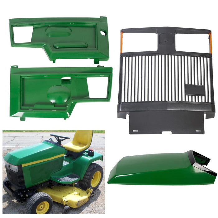 DURAFORCE Front Grille & Upper Hood Side Panels #AM128983 #AM128983 For John Deere 425 445