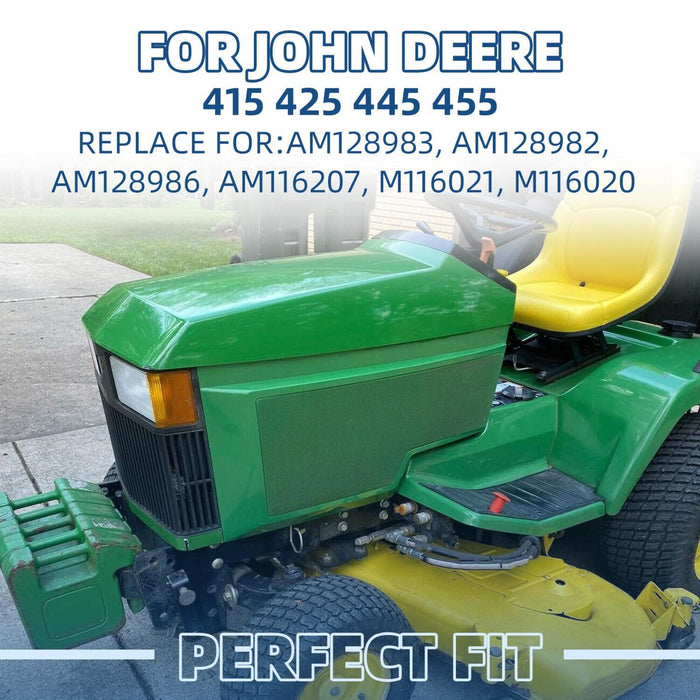 DURAFORCE Front Grille & Upper Hood Side Panels #AM128983 #AM128983 For John Deere 425 445