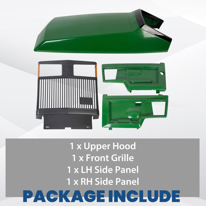 DURAFORCE Front Grille & Upper Hood Side Panels #AM128983 #AM128983 For John Deere 425 445