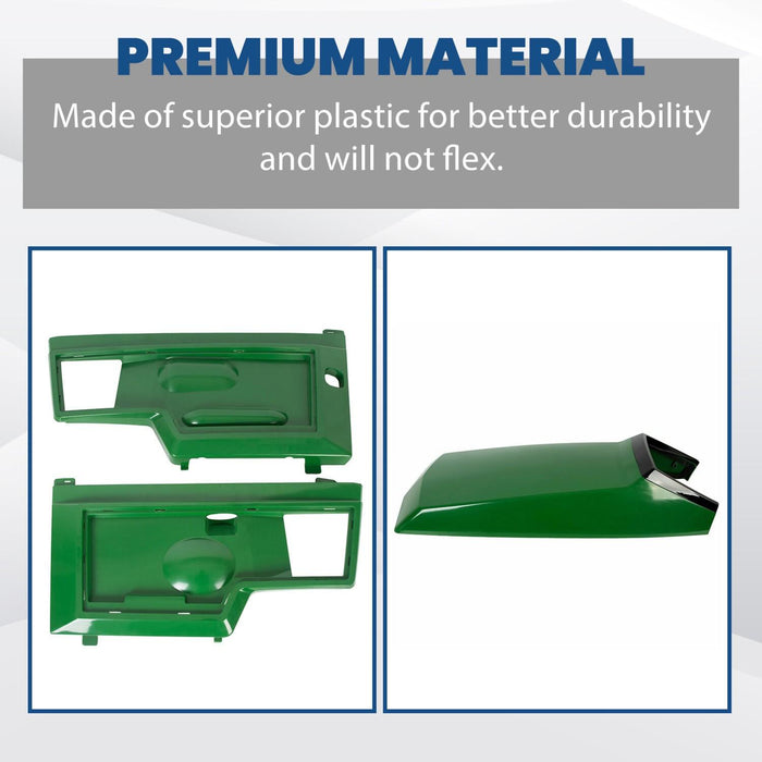 DURAFORCE Front Grille & Upper Hood Side Panels #AM128983 #AM128983 For John Deere 425 445