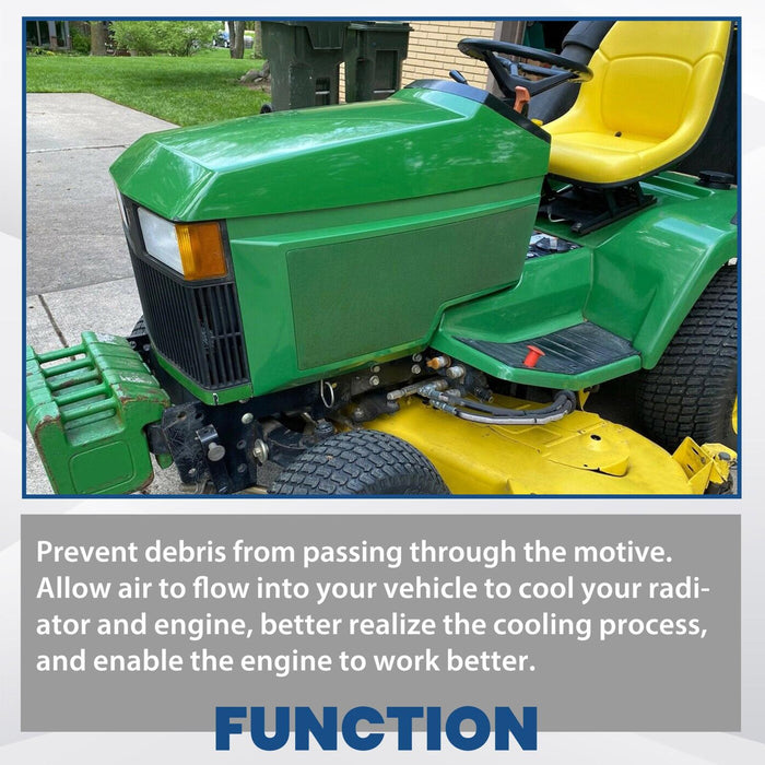 DURAFORCE Front Grille & Upper Hood Side Panels #AM128983 #AM128983 For John Deere 425 445