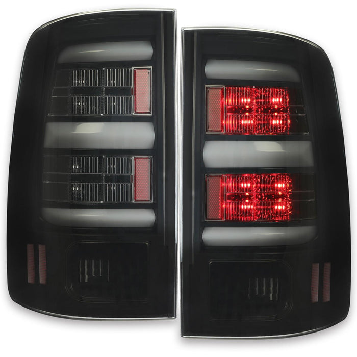 DURAFORCE Brake Lamps Tail Lights LED Bar Tinted For 2009-2018 Dodge Ram 1500 2500 3500