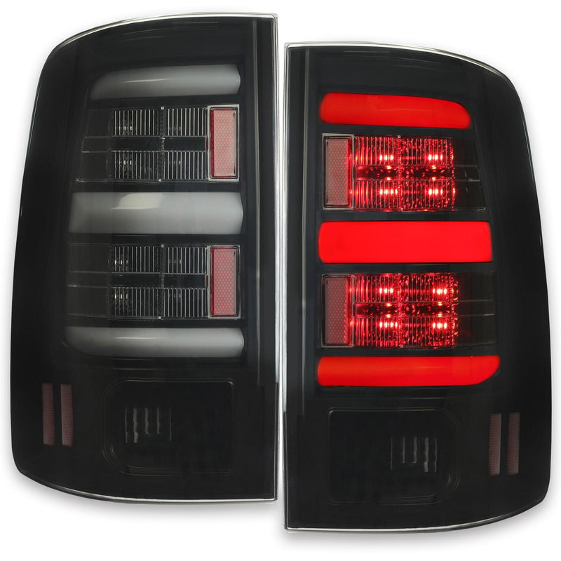 DURAFORCE Brake Lamps Tail Lights LED Bar Tinted For 2009-2018 Dodge Ram 1500 2500 3500