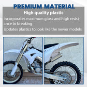 DURAFORCE White Restyle Plastic Kit Fairing Bodywork Set For Honda CR125R CR250R 2002-2007
