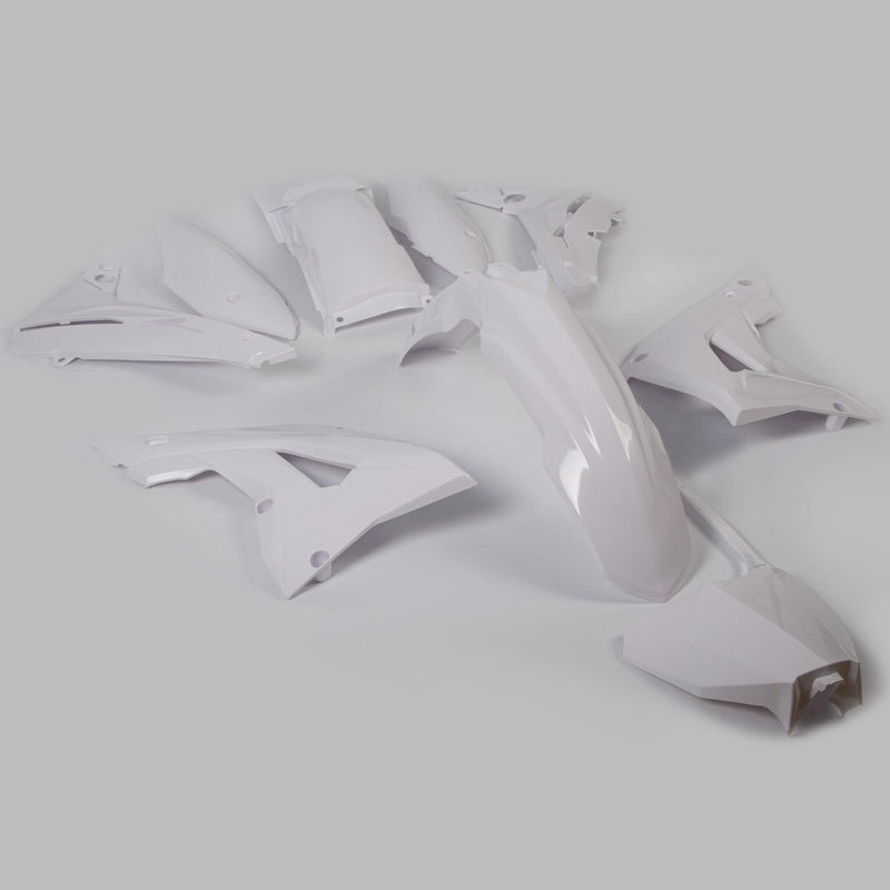 DURAFORCE White Restyle Plastic Kit Fairing Bodywork Set For Honda CR125R CR250R 2002-2007