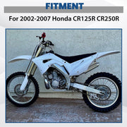 DURAFORCE White Restyle Plastic Kit Fairing Bodywork Set For Honda CR125R CR250R 2002-2007