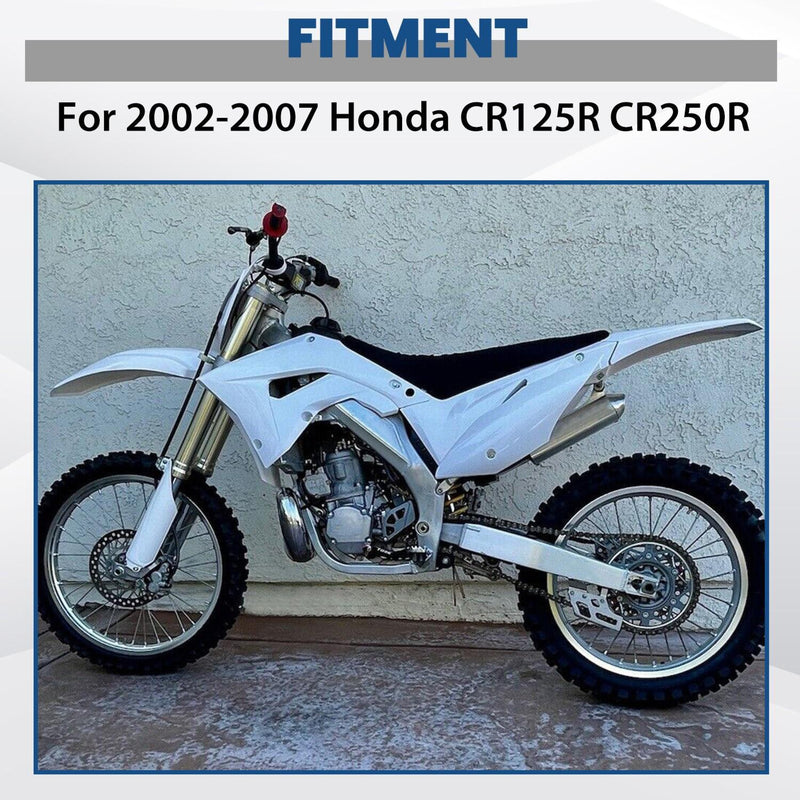 DURAFORCE White Restyle Plastic Kit Fairing Bodywork Set For Honda CR125R CR250R 2002-2007