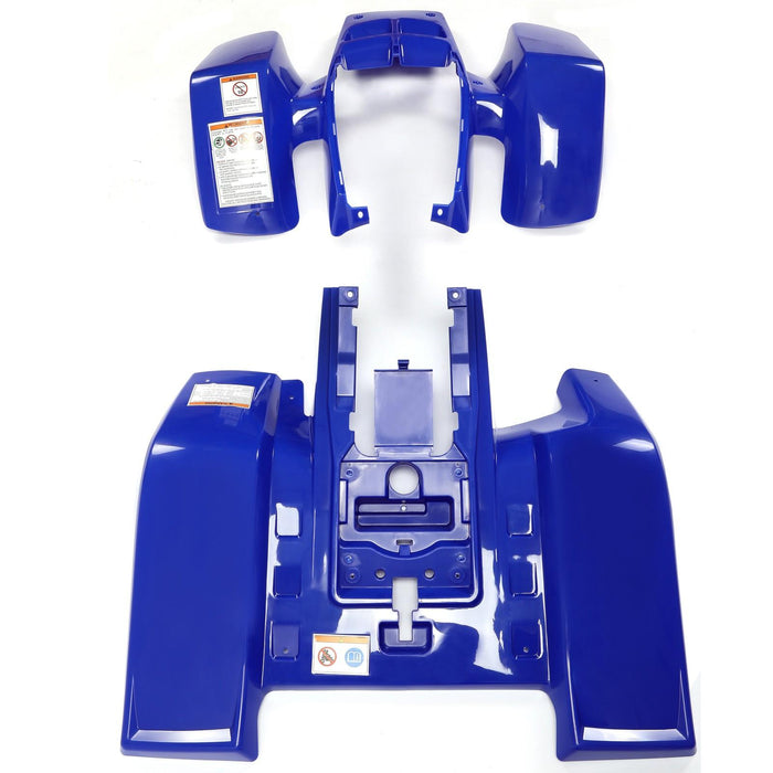 DURAFORCE Front + Rear Fender Plastic Body For 1987-2006 Yamaha Banshee 350 YFZ350 (BLUE)